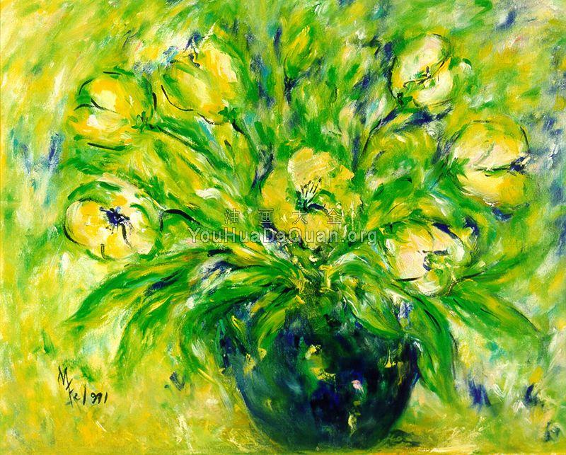 Jarron Con Tulipanes - 马里·Fe·罗梅罗·坎波